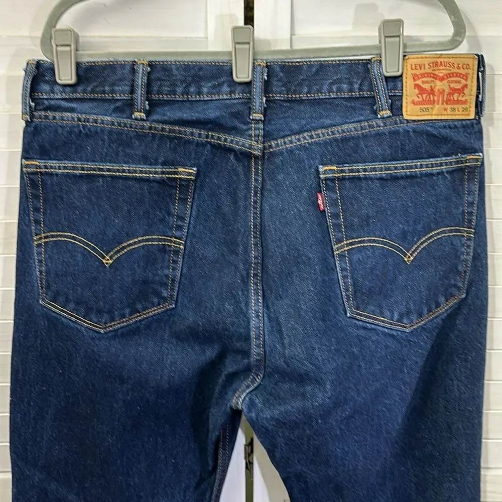Levi's Men's 505 Denim Jeans 38 X 29 Straight Leg NWOT